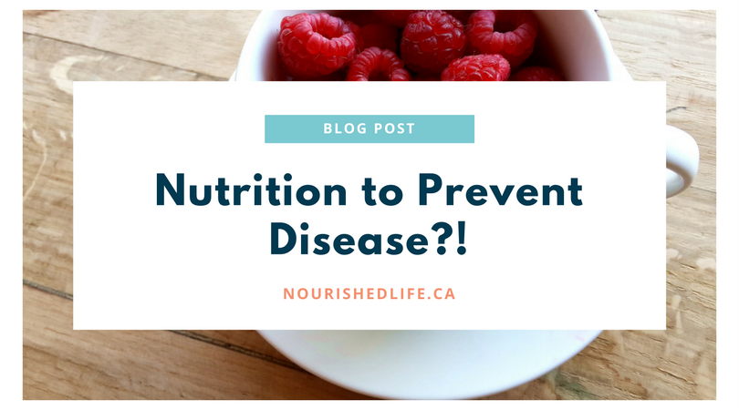 Nutrition to Prevent Disease?!